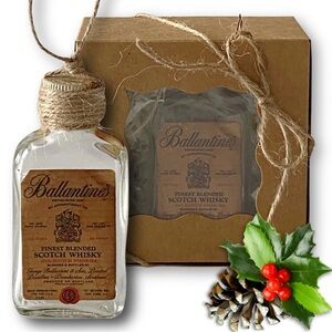 Ballantine's blended Scotch whisky Artisan Vintage Glass Bottle Ornament